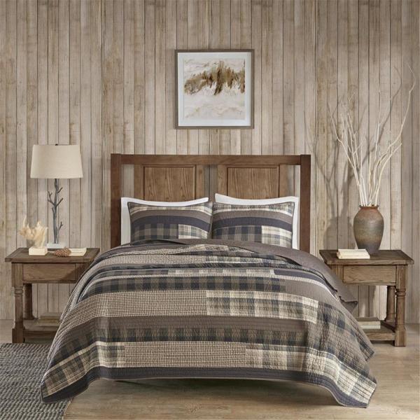 Woolrich Winter Plains King/Cal King Size Quilt Be...