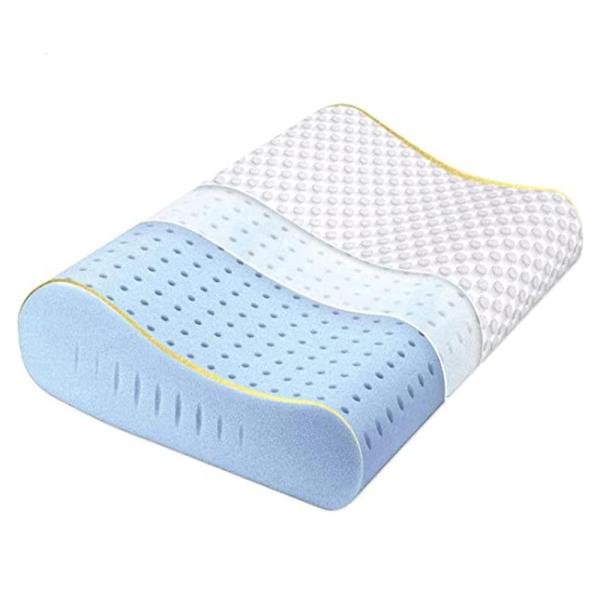 Hcore 通気性ジェルメモリーフォーム枕 横向きで寝る方用枕 首と肩の痛み 冷却枕 CertiPU...