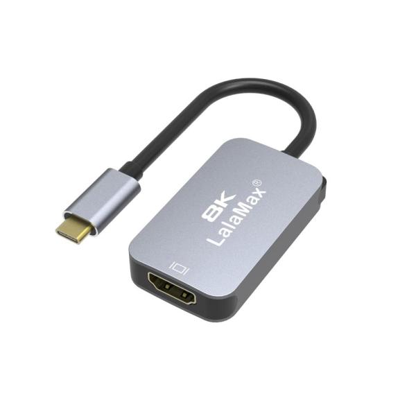 Lalaamx USB C - HDMIアダプター オス-メス 8K@60Hz 高速HDTVプロジェ...