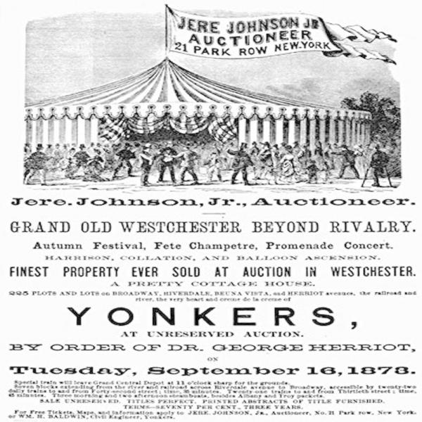 1873年のニューヨーク 聞からのオークション広告ナンオークション広告 ポスタープリント (24 x...