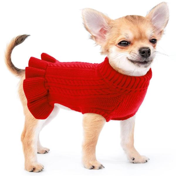 ALAGIRLS Winter Large Dog Sweaters for Male Female...