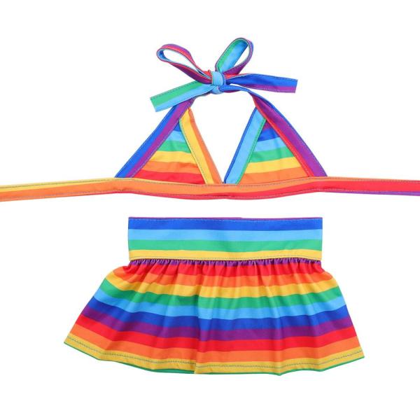 PUMYPOREITY Dog Swimsuit Dog Bikini, Cute Rainbow ...