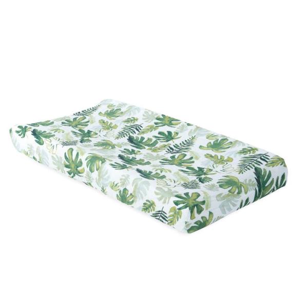Little Unicorn ? Tropical Leaf Changing Pad Cover ...