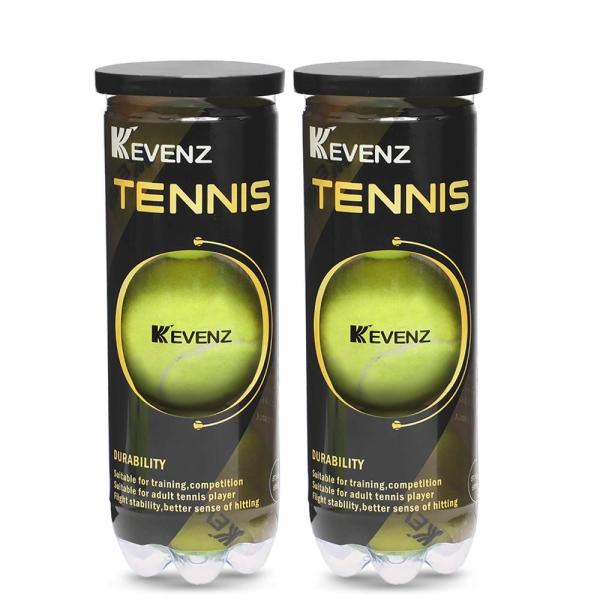 KEVENZ テニスボール 6個パック アドバンストオールコート標準圧力練習ボール ランダムサプライ...