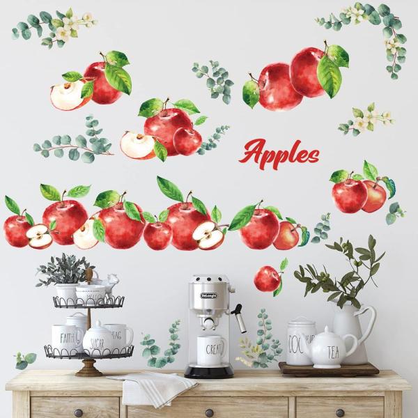 Lemon Wall Decals Apple Fruit Wall Stickers Peel a...