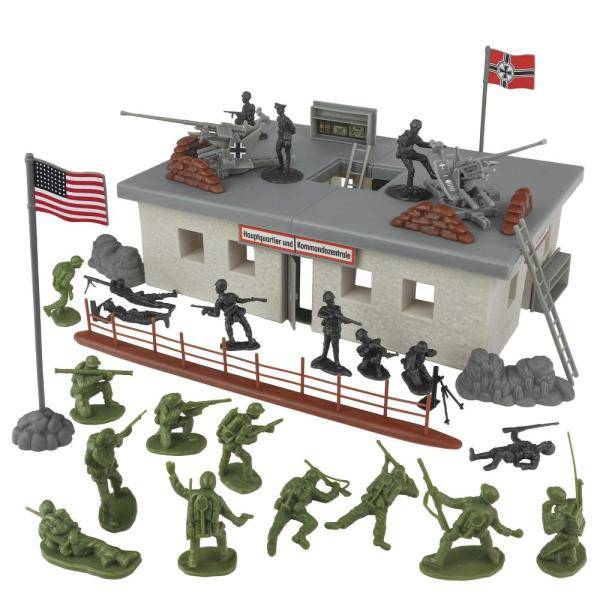 BMC WW2 Secret Stronghold - 36pc Plastic Army Men ...