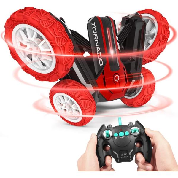 Hicfen Remote Control Stunt Car for Kids, 360 ° Ro...