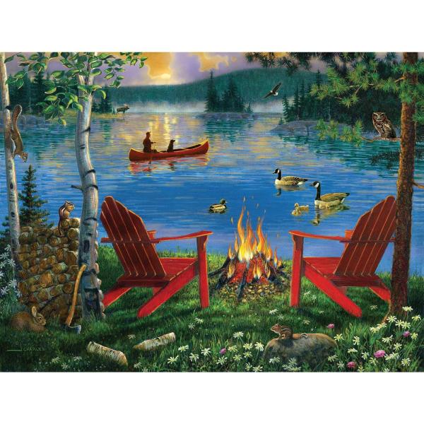 550 Piece Puzzle for Adults Adirondack Chairs and ...