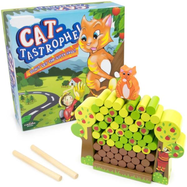Cat-tastrophe Children s Dexterity Game, Classic W...