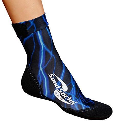 サンドソックスクラシックハイトップネオプレンAthletic Socks???Blue Lightn...