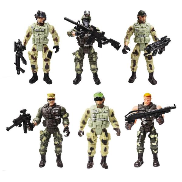 Army Men Action Figures Soldiers Toys with Weapon ...