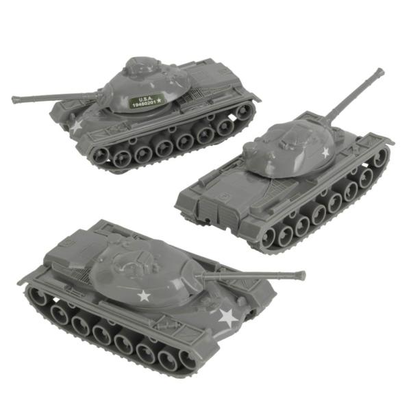 TimMee Toy Tanks for Plastic Army Men - Gray WW2 3...
