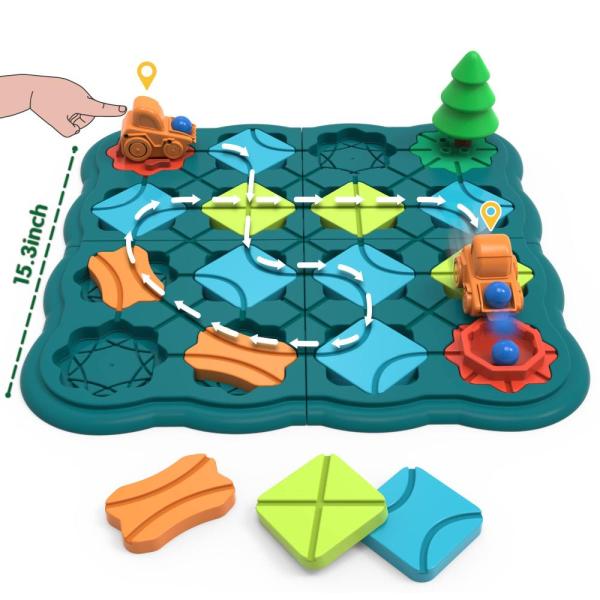 Kids Toys STEM Board Games - Smart Logical Road Bu...