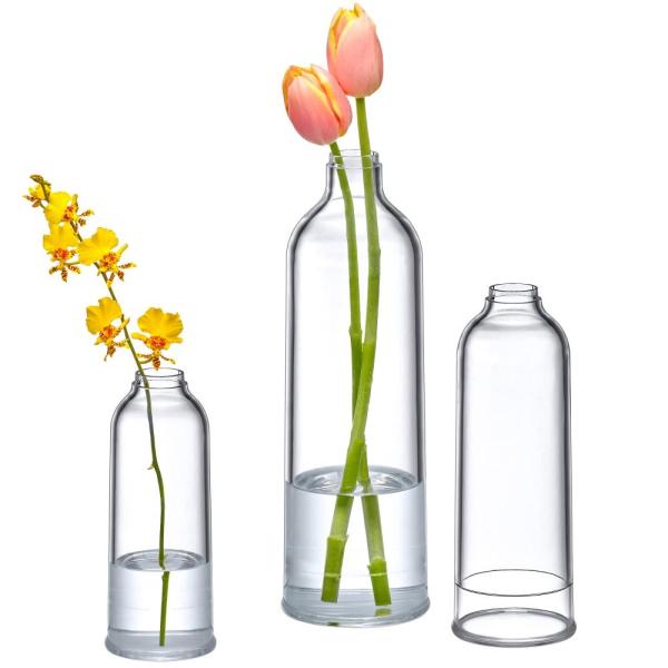 Amazing Abby - 花瓶 バージニア - アクリル つぼみ 花瓶 (3点セット) プラスチ...