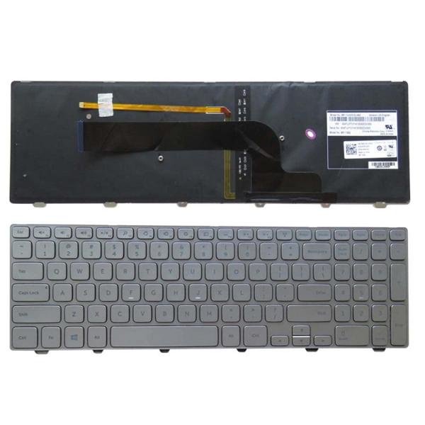 ノートパソコン交換用USレイアウトバックライトキーボード Dell Inspiron 15 7537...