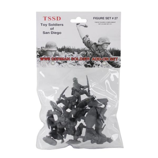 TSSD WW2 German Soldiers  8 GRAY 1 32 Plastic Army...