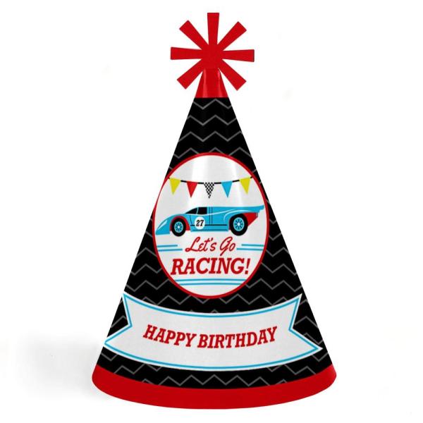 Let s Go Racing ? Racecar 円錐Race Car Happy Birthda...