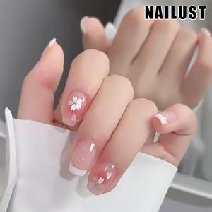 ネイル チップ かわいいデザイン ネイルシール 付け爪 つけ爪 雰囲気感 高級感光沢感貼るだけ簡単ネイル．オシャレ3d優雅上質 艶タイプ．繰り返す利用可能 ネイ