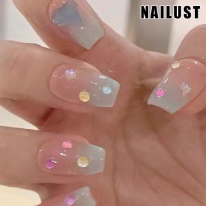 ネイル チップ かわいいバブルマーメイドデザイ...の詳細画像2