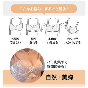 ブラショーツ 補正 谷間 ノンワイヤーブラ 美...の詳細画像1
