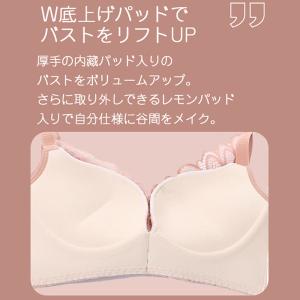ブラジャー ショーツ セット 補正 谷間 ノン...の詳細画像2