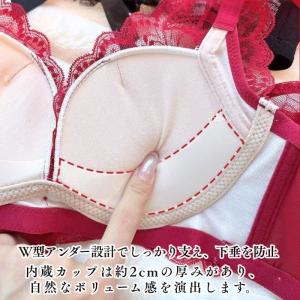 ブラショーツセット ノンワイヤー 美胸 美背 ...の詳細画像5