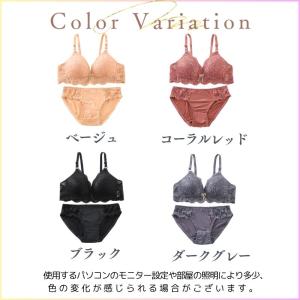 ブラショーツセット ノンワイヤーブラ 薄型パッ...の詳細画像2