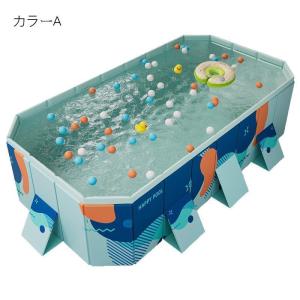 支え板付き 折り畳み プール 家庭用 ビニール...の詳細画像1