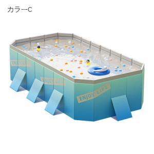 支え板付き 折り畳み プール 家庭用 ビニール...の詳細画像3
