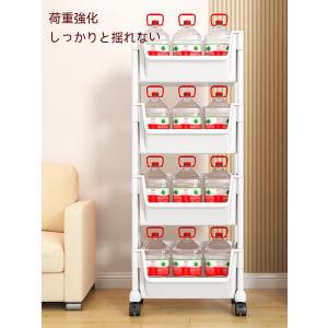 キッチンワゴン キャスター付き おしゃれ スリ...の詳細画像3