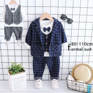 フォーマルスーツ 男の子 スーツ キッズ 子供 3点セット