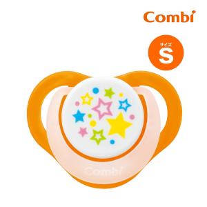 おしゃぶり テテオ おしゃぶり 入眠ナビ サイズS スウィートオレンジ combi teteo 赤ちゃん ベビー 新生児 子供 baby スーザ― 人気 子育て 育児 新生児から｜pinkybabys