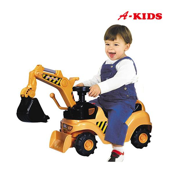 正規品 乗用玩具 キングショベル ミズタニ A-KIDS キングシャベル ヘルメット付 三輪車 自転...