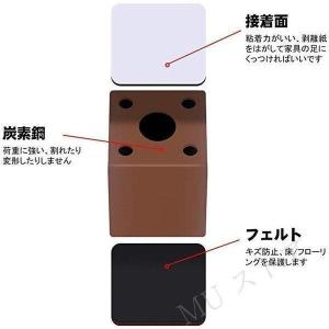 高脚 テーブル.ベッドの高さ調節 継ぎ脚 継脚...の詳細画像2