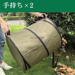 ゴミ箱収納袋付き折り畳みビッグ大容量SML安定自立式ガーデンバケツ折りたたみ庭用バケツアウトドアキャンプゴミバッグ収穫袋かご園芸用掃除