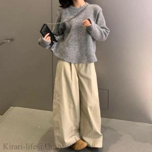 夏新作ワイドパンツ レディース スカート パンツ スカーチョ ガウチョ パンツ きれいめ カジュアル 体型カバー ロングパンツ カジュアル ふんわり スカンツ 個性