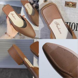 ミュールサンダルレディースぺたんこフラットサン...の詳細画像3