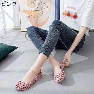 バレエシューズ サンダル レディース ラバーサ...の詳細画像2