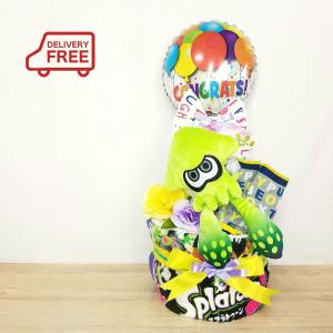 happypiyo様　おむつケーキ　オムツケーキ　出産祝い　名入れおもちゃ おむつケーキ 出産祝い スマイルポップ - Yahoo!ショッピング