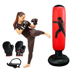 ZMAYASTAR サンドバッグ エアースタンディングバッグ エクササイズ ボクシング ストレス発散 運動不足 空気入付 パンチエアー 大人 子供 ZM-SB-08