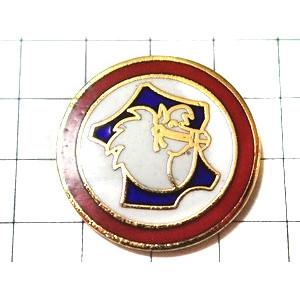 ピンバッジ・馬とフランス地図トリコロール国旗色◇フランス限定ピンズ