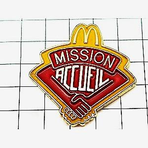 ピンバッジ・マクドナルドMミッション握手◆フラン...の商品画像