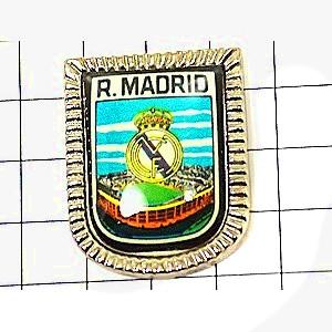 ピンバッジ・レアルマドリード王冠サッカー紋章 REAL-MADRID SPAIN MFC FCM◆フランス限定ピンズ◆レアなヴィンテージものピンバッチ