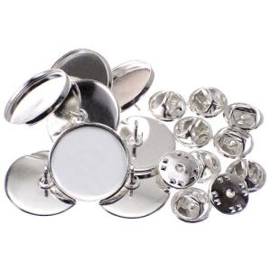 ピンバッジ の 留め具 しっかり留まる ネジ式 キャッチ 10個で1セット