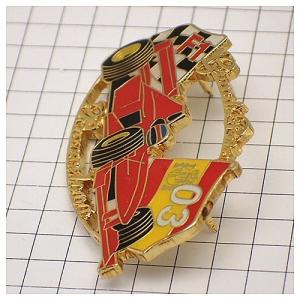 ピンバッジ・バルセロナF1サーキット車と旗 B...の詳細画像2