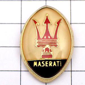 ピンバッジ・マセラッティ車エンブレム MASERATI ITALIA ITALY