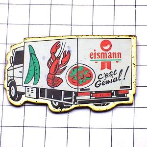 ピンバッジ・伊勢エビ車トラック冷凍食品◇フランス限定ピンズ◇レアな