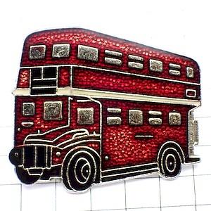 ピンバッジ・二階建てバス英国ダブルデッカーイギリス車◆フランス限定ピンズ◆レアなヴィンテージものピン...