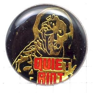 ピンバッジ・クワイエットライオット音楽ヘビメタ系バンド QUIET-RIOT◆フランス限定ピンズ◆レ...