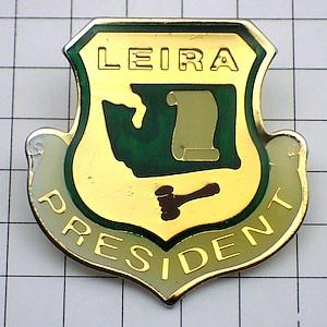 ピンバッジ・羊皮紙とハンマー紋章◇フランス限定ピンズ◇レアな